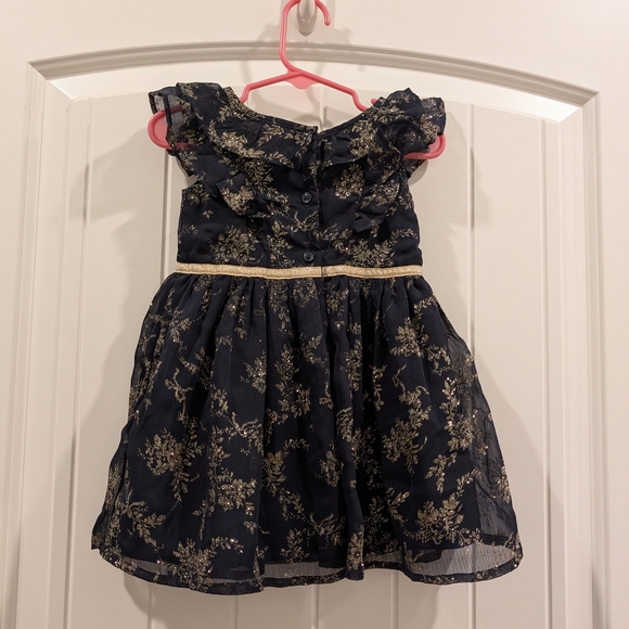 Janie and Jack Navy Floral Dress - Picture 5 of 6